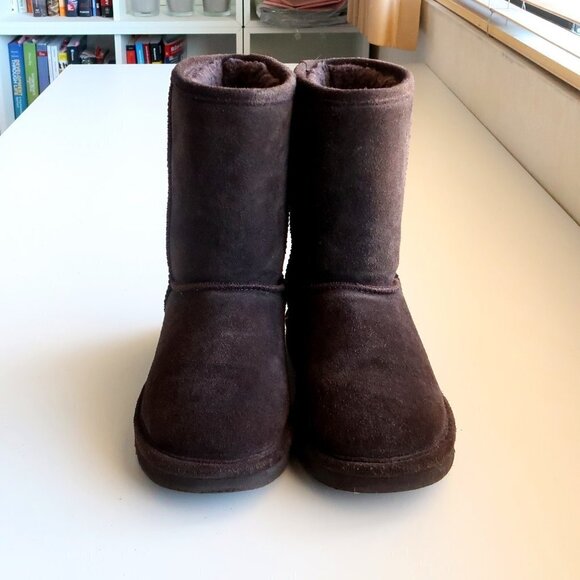 NEW Bearpaw Dorado Brown Suede & Wool Unisex Winter / Snow Boots Size 6 - Picture 14 of 15